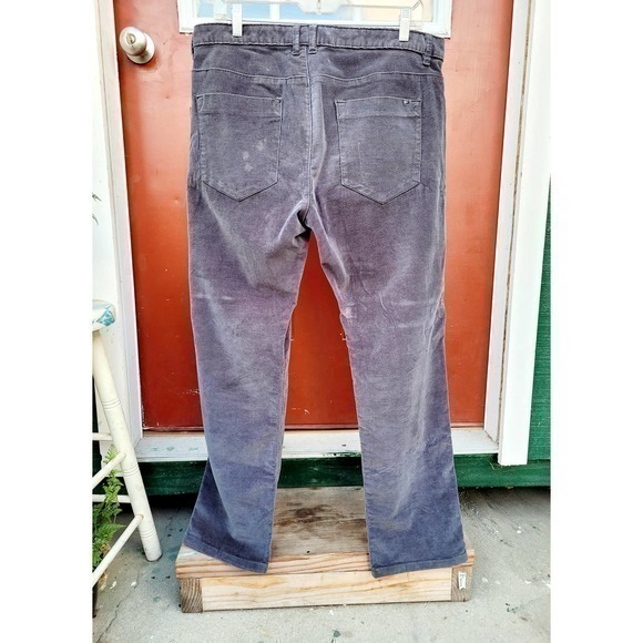 HP Calvin Klein Micro Corduroy, Slim Fit, Front Insert Pockets Men's Pants - Picture 9 of 11